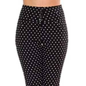 Sidecca 1950s polka dot crop pants